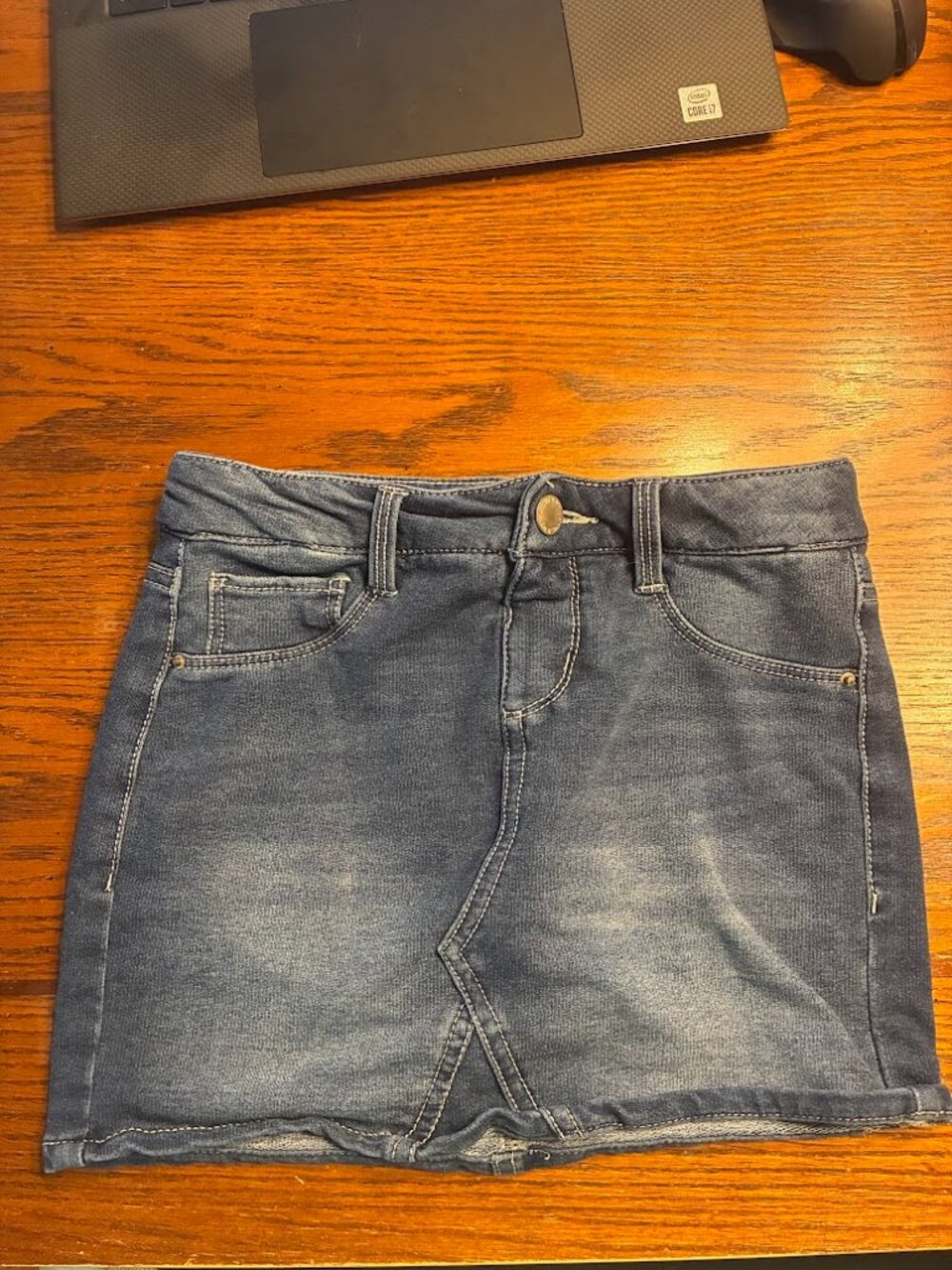 Crown and Ivy - Girls Size 8 Blue Denim Skort